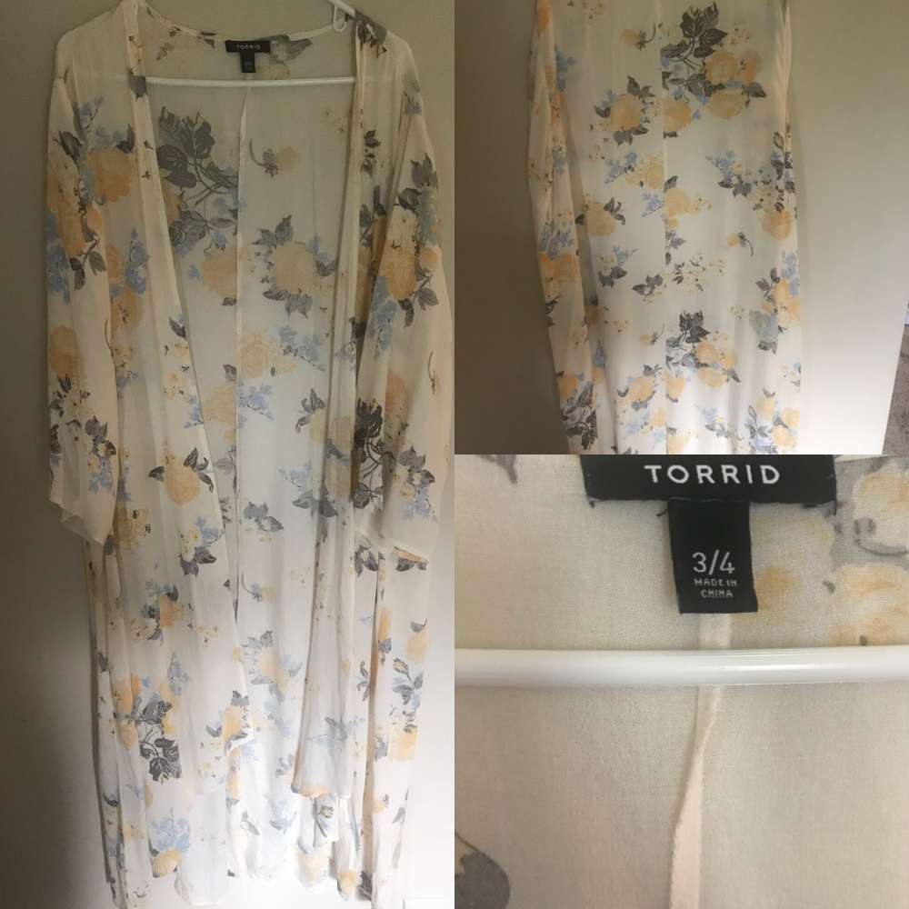 Torrid kimono size 3/4
